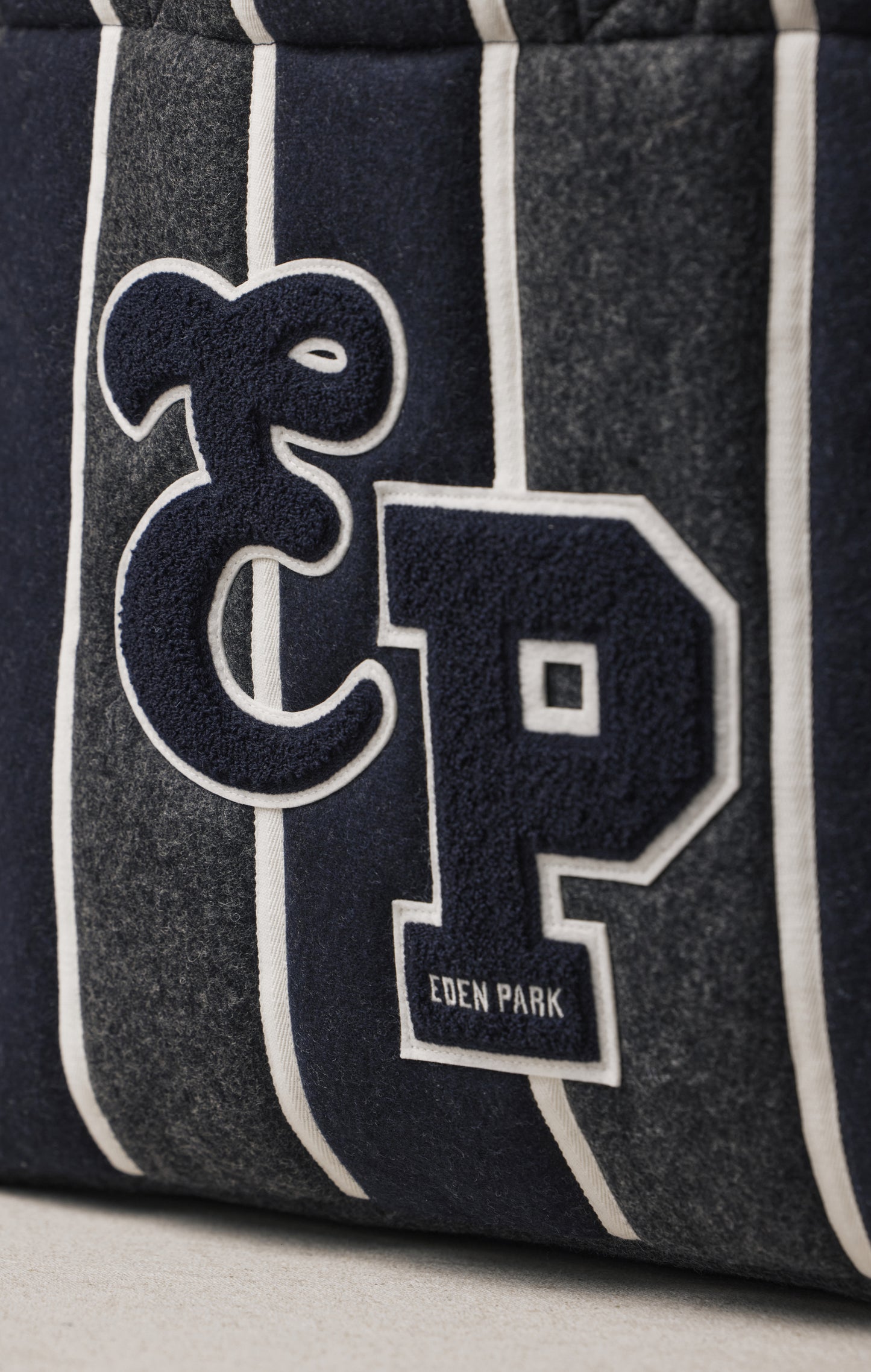 Sac cabas rayé upcyclé Pap'Atelier