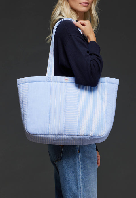 Pap'Atelier upcycled cotton patchwork tote bag - Image 3