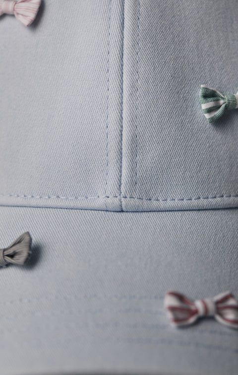 Casquette bleue à mini nœuds papillon Pap'Atelier - Image 2