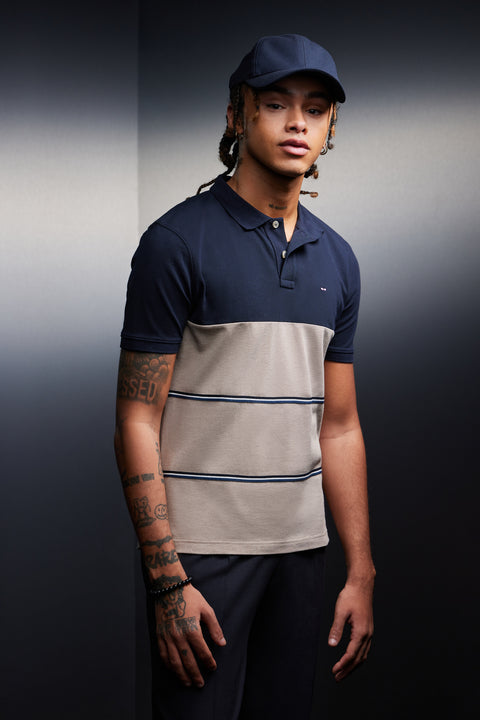 Two-tone cotton jersey cut and sewn upcycled Pap'Atelier - Image 1