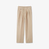 Beige carrot-fit trousers