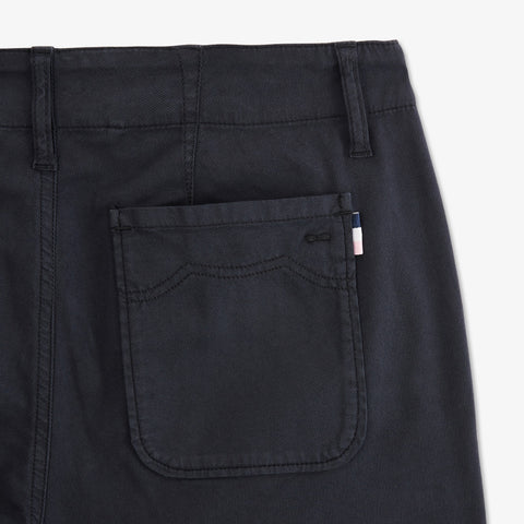 Navy blue cotton trousers - Image 3