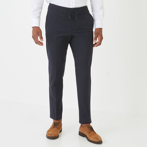 Dark blue suit trousers - Image 1
