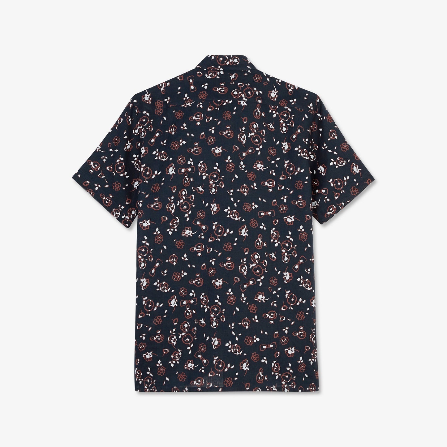 Linen blouse with an exclusive floral print