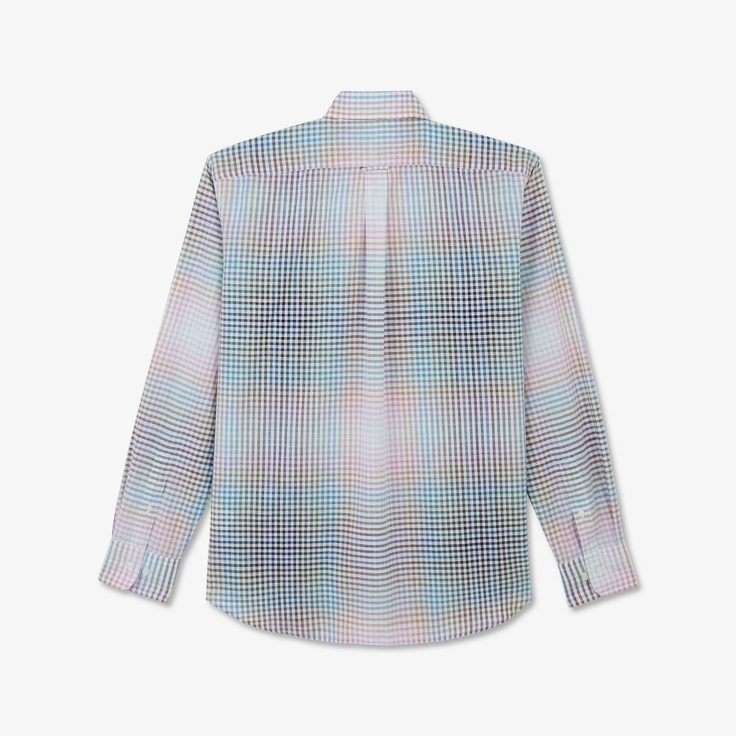 Multicolour tie dye checked shirt