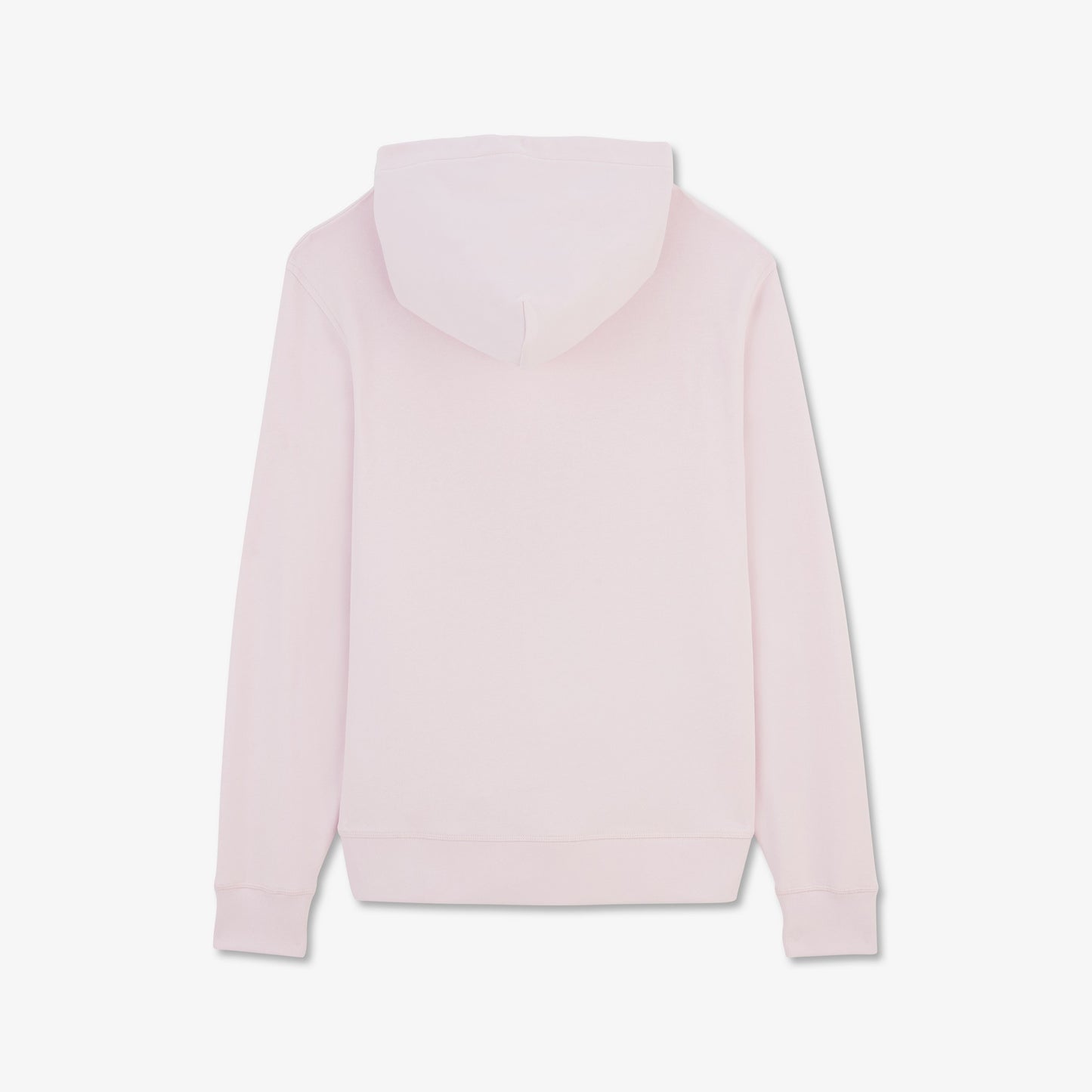 Light pink zipped sweatshirt with hood