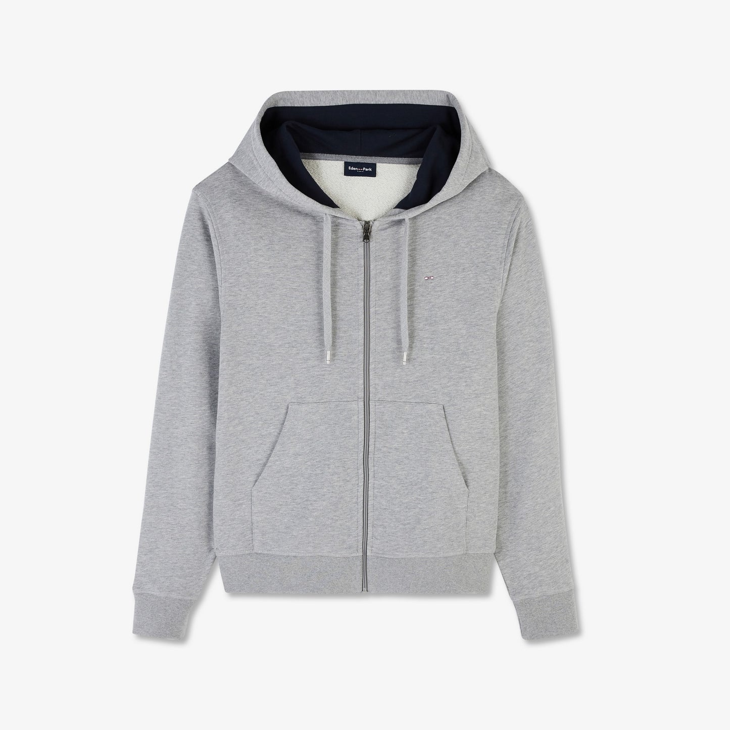 Grey zipped sweatshirt with hood