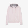 Light pink zipped sweatshirt with hood