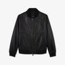 Black zipped leather jacket