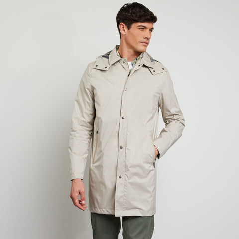 Mid-length beige parka - Image 3