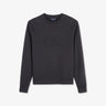 Black sweatshirt with embossed logo